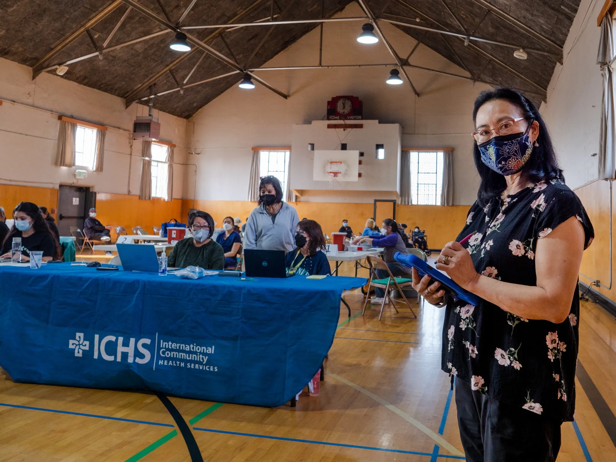 International Community Health Services held pop-up clinics at the Seattle Betsuin Buddhist Temple to serve people who faced language or tech barriers in&nbsp;accessing Covid vaccines.