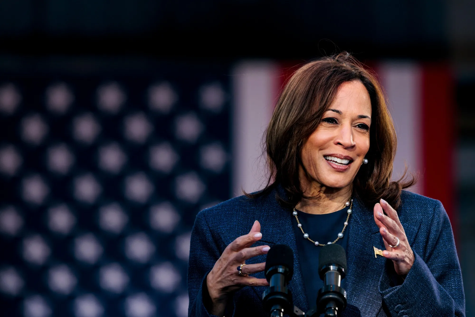 US Vice President Kamala Harris. Trying to second-guess what she or Donald Trump means for markets is a “fool’s errand”.