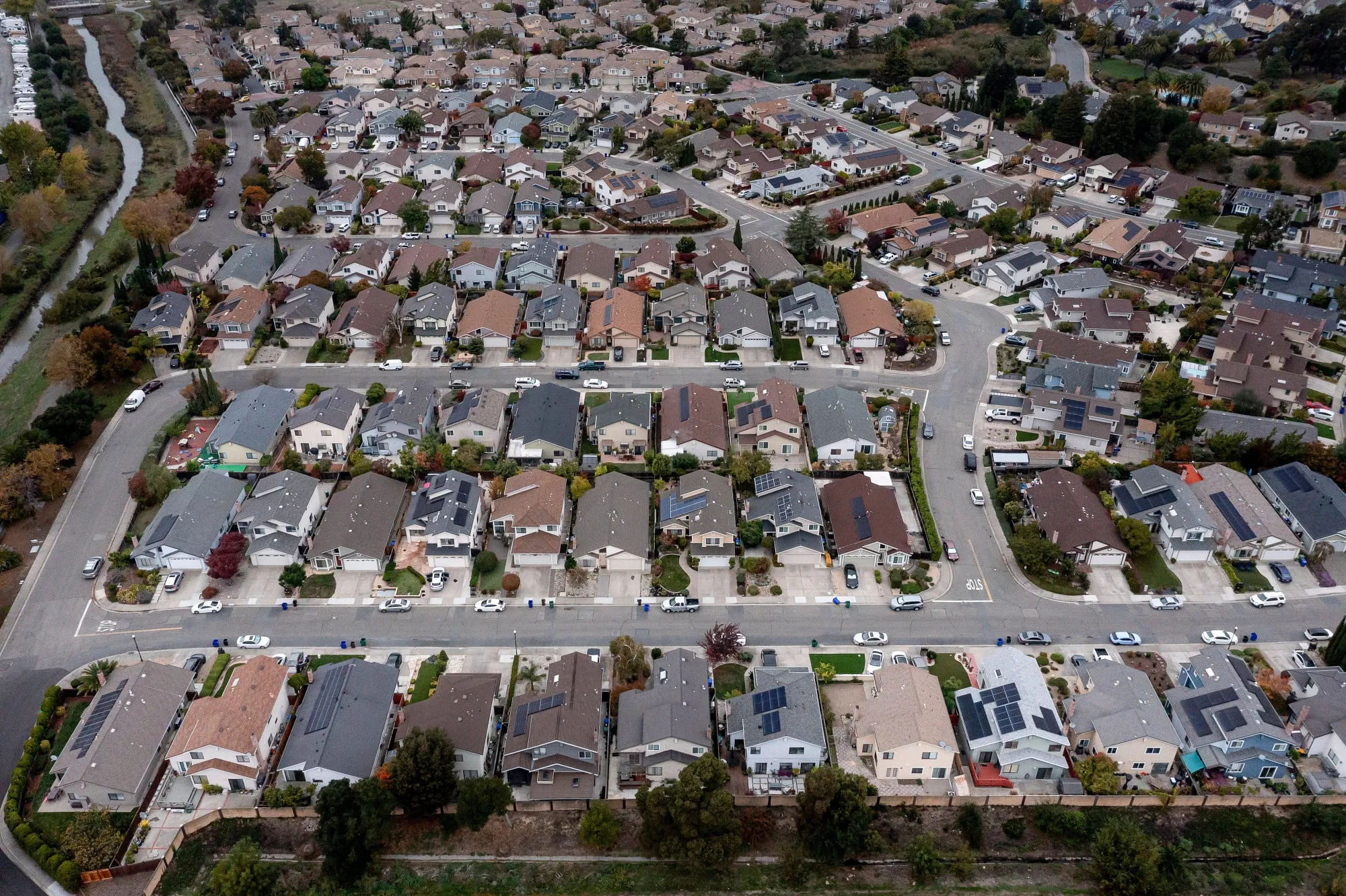 Homes in Hercules, California.