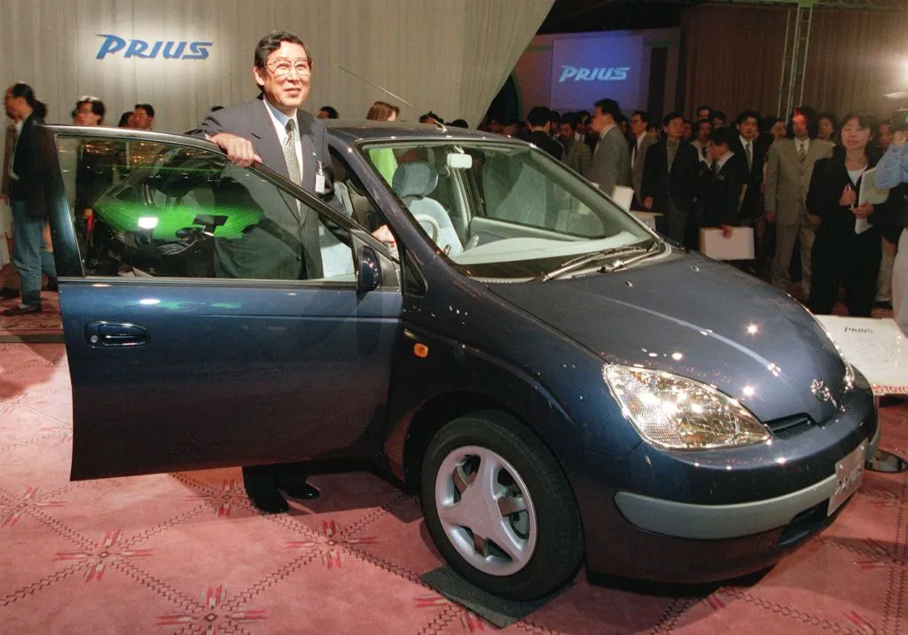 The first-generation Toyota Prius hybrid, in 1997.