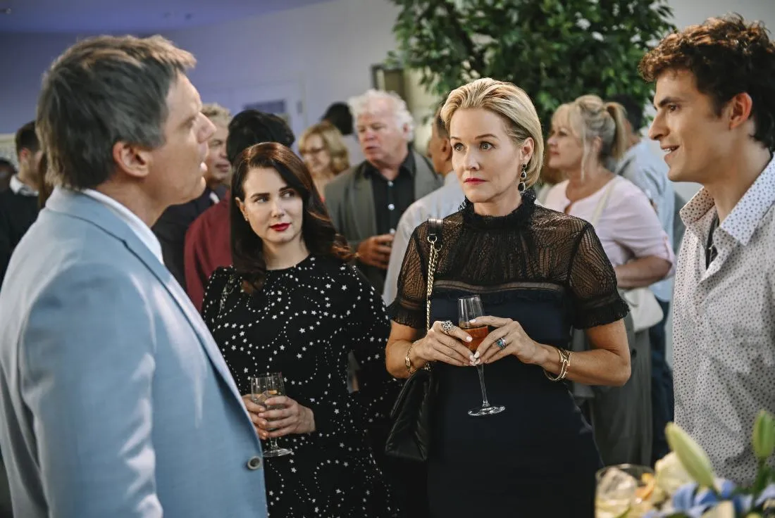 Mia Kirshner and Penelope Ann Miller star in “The College Admissions Scandal.”