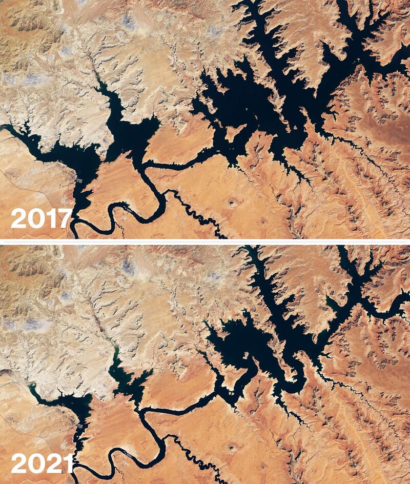 şununla ilgilidir: Uydular İklim Değişikliğinin Nehirleri İncelttiğini, Buzulları Sildiğini Gösteriyor