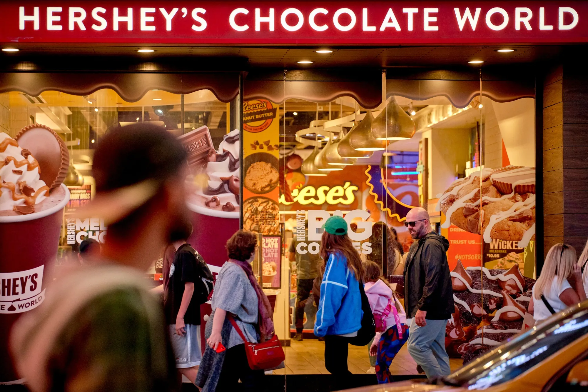 The Hershey's Chocolate World store in Times Square, New York.