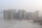 Smog shrouds residential buildings in Changsha, China