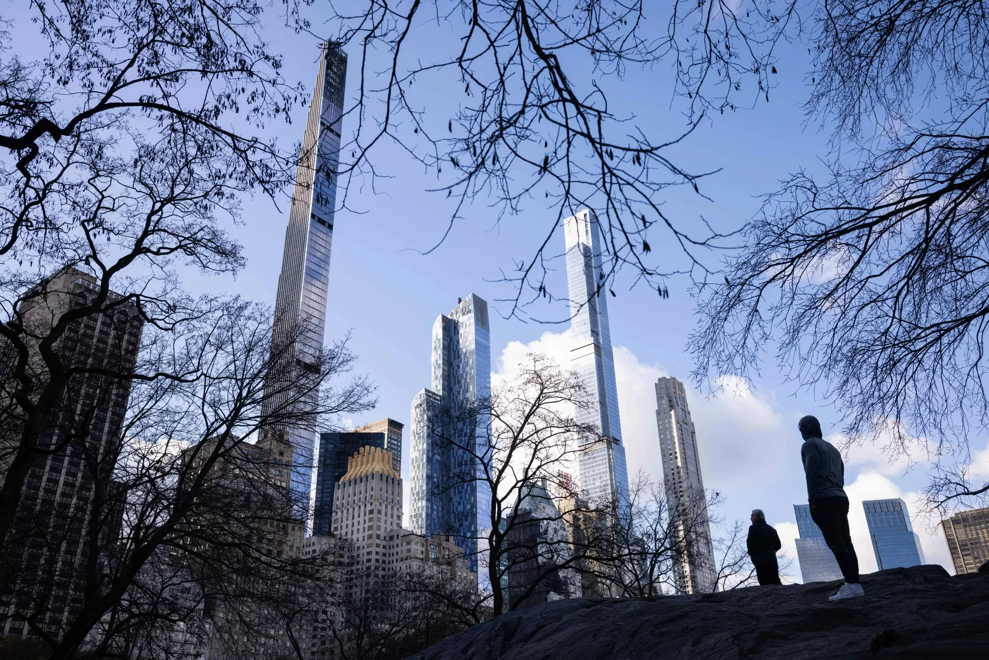 Billionaires’ Row across from Central Park in New York.