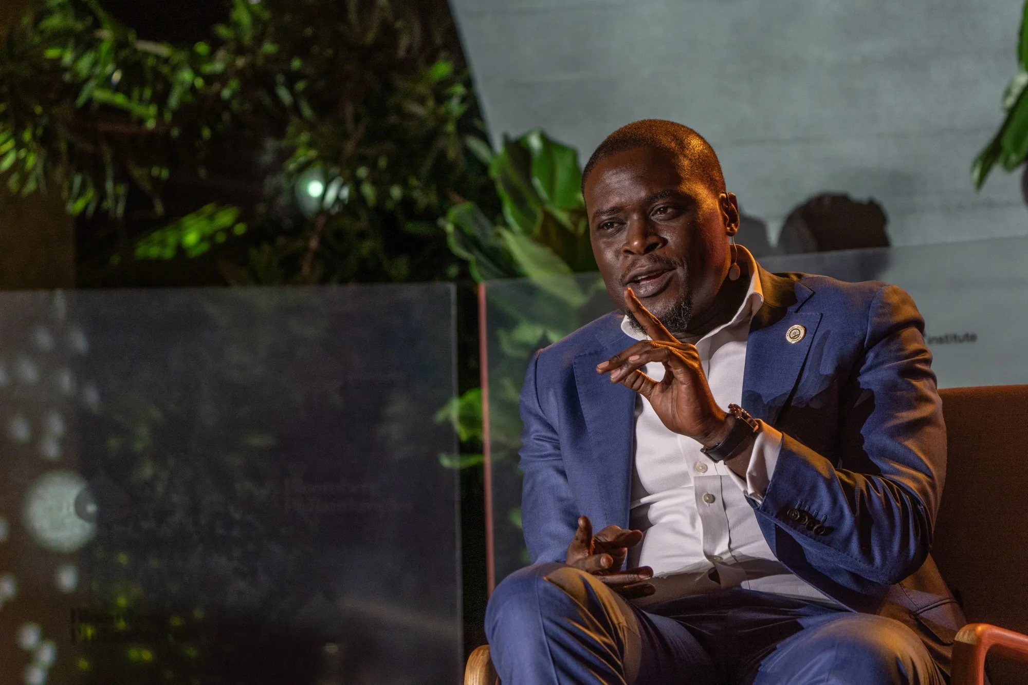 Sakaja Arthur Johnson, governor of Nairobi City County, Kenya, during the Bloomberg CityLab Conference in Mexico City on Oct. 16, 2024.&nbsp;