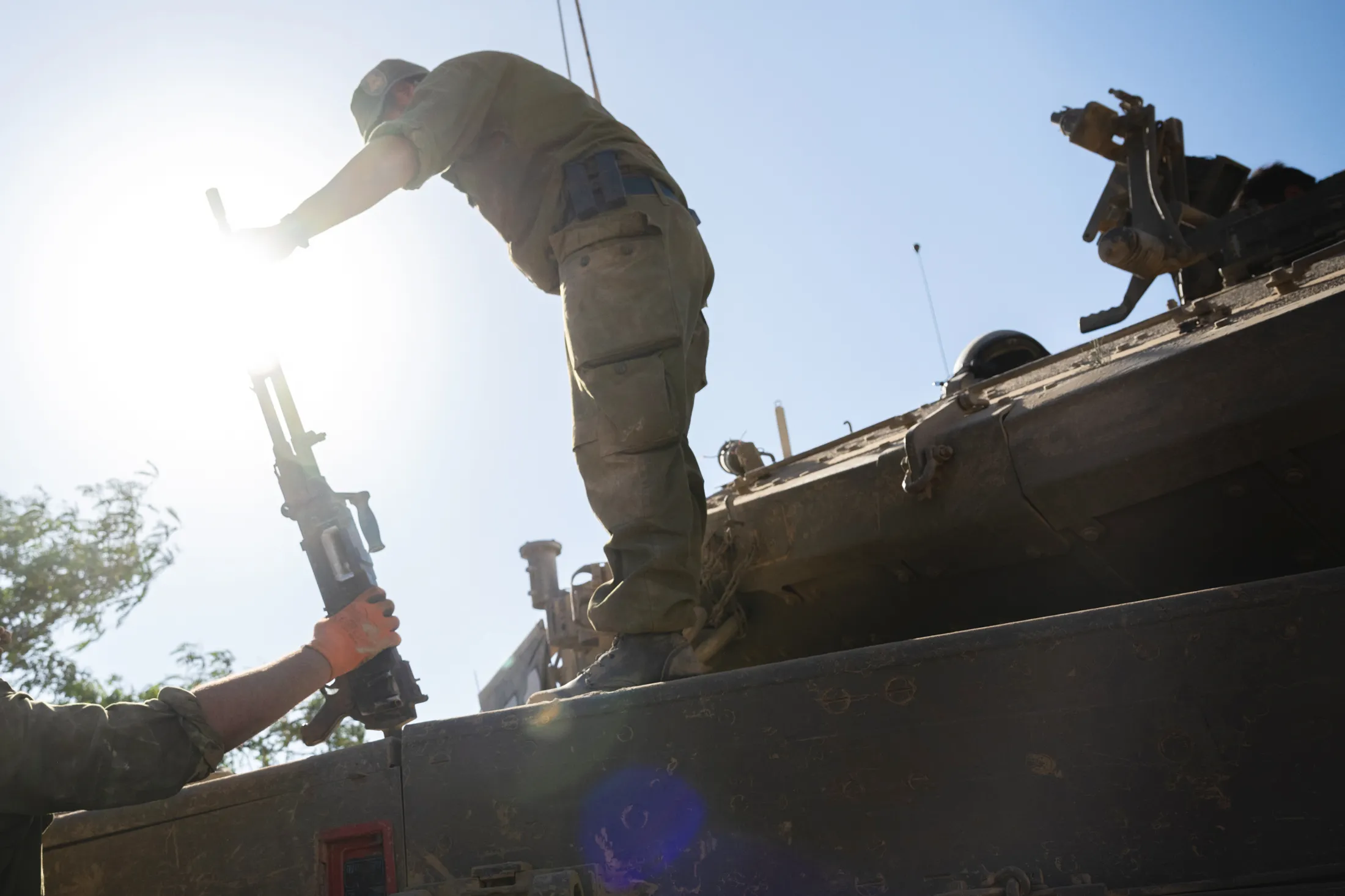 Israeli soldiers in Southern Israel in 2023.
