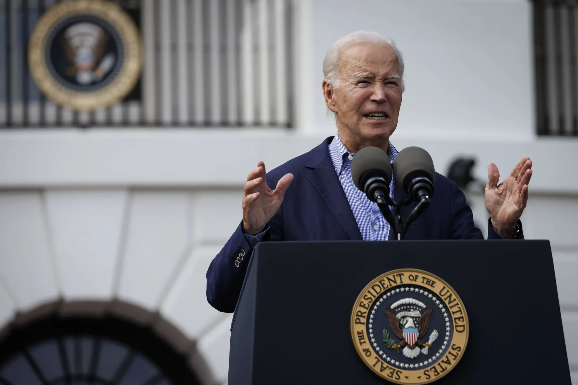President Joe Biden at the White House in Washington, on July 4.