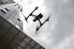 A DJI Inspire 1 Pro drone during a demonstration at the company's headquarters in Shenzhen, China in 2016.