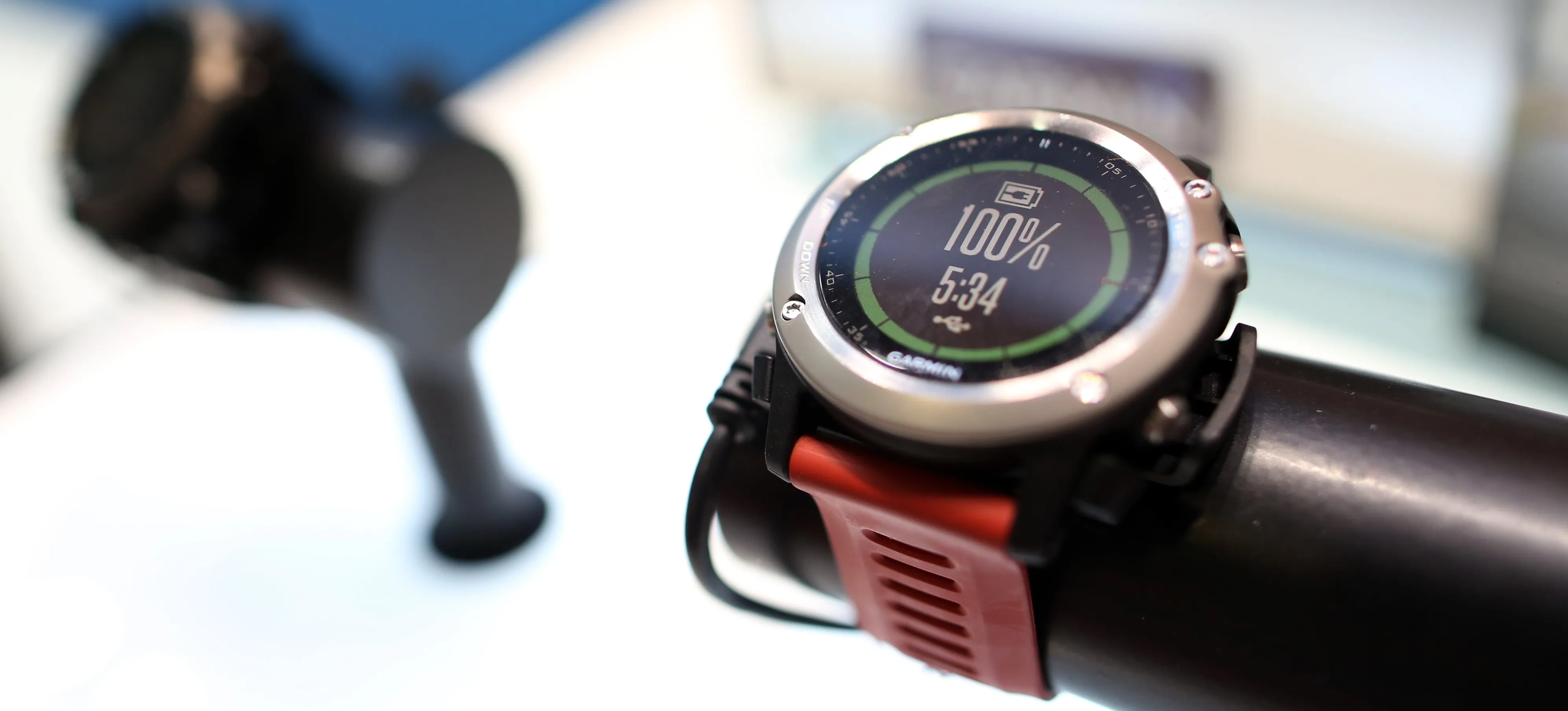 A Garmin Fenix 3 smartwatch.