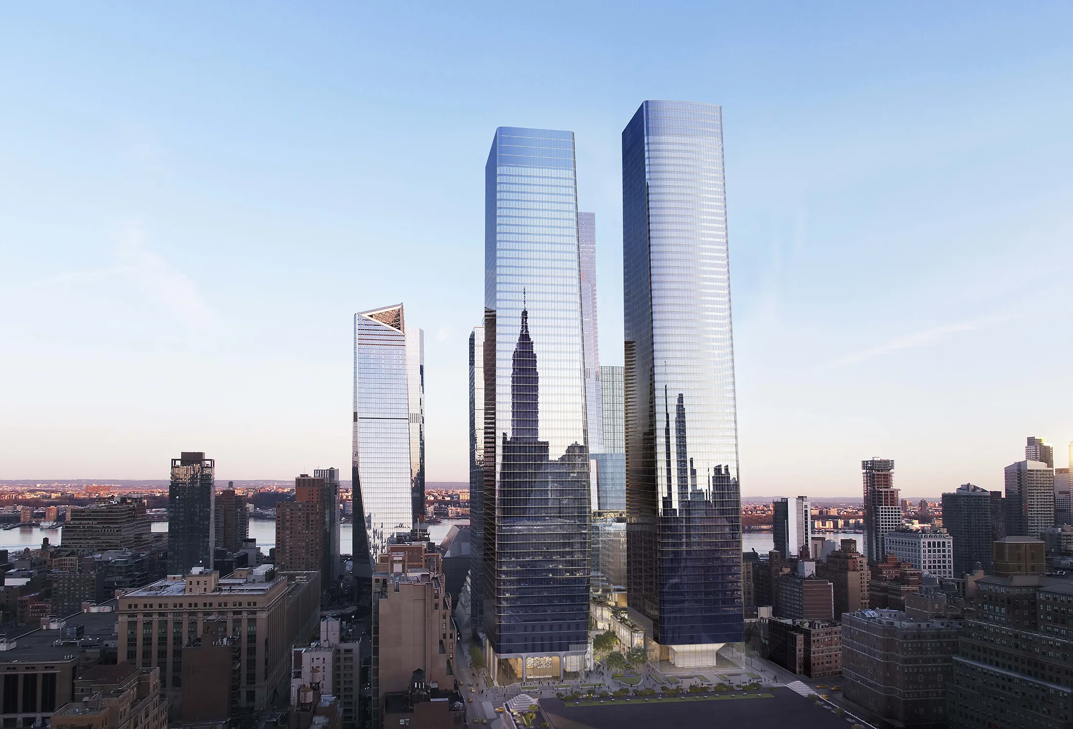 Brookfield Properties will power a skyscraper at its Manhattan West complex with renewable energy from New York State.