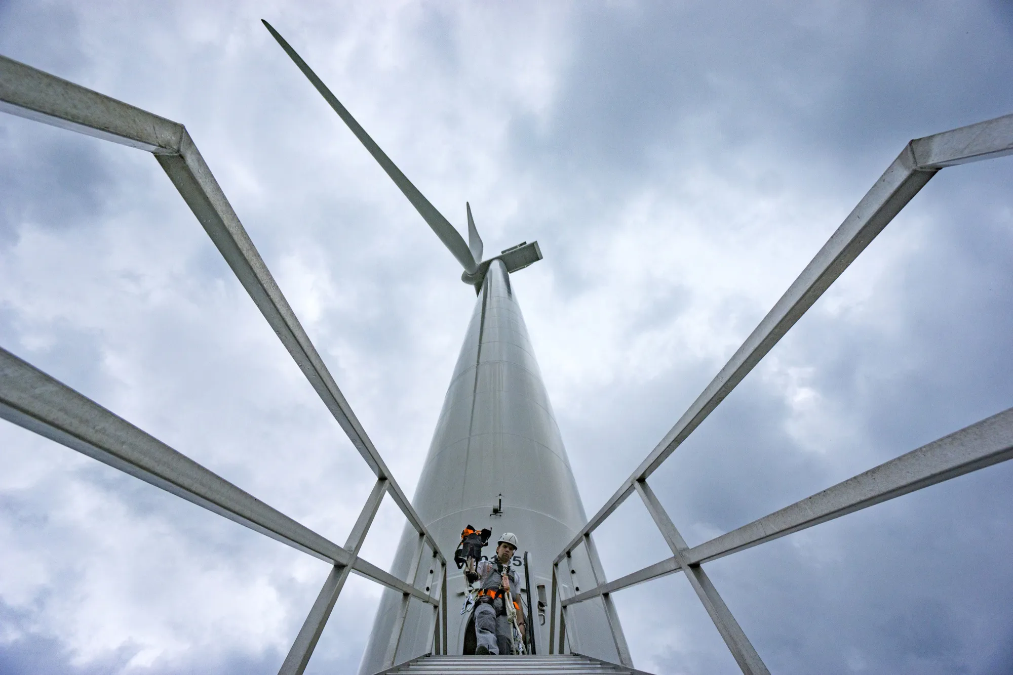 A&nbsp;wind turbine manufactured by Vestas Wind Systems A/S.