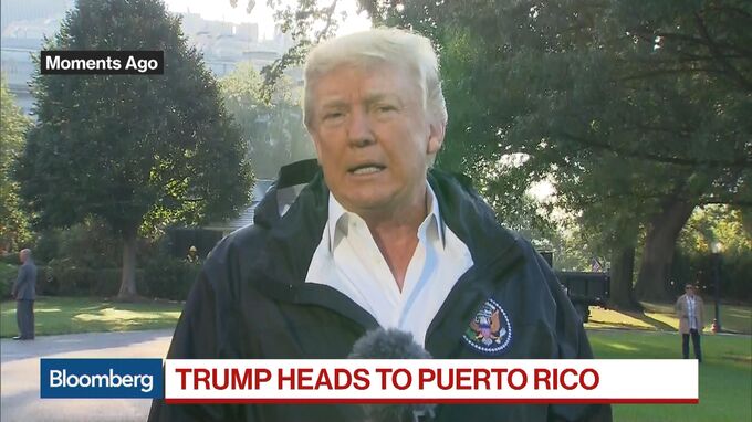 Trump Heads To Puerto Rico After Criticism Of Storm Response - Bloomberg