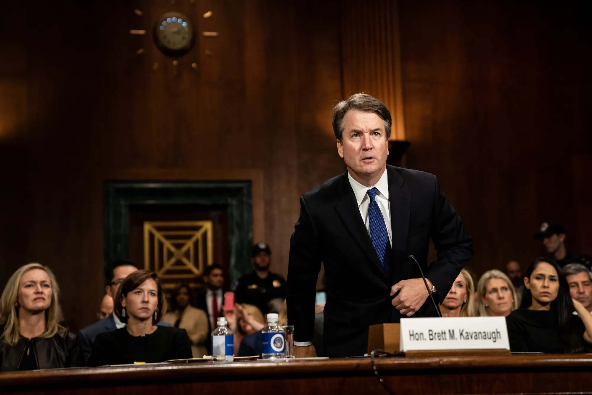 Brett Kavanaugh arrives for a Senate Judiciary Committee hearing in Washington, D.C., on Sept. 27, 2018.