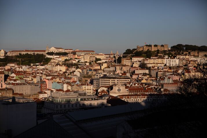 The Lisbon skyline.