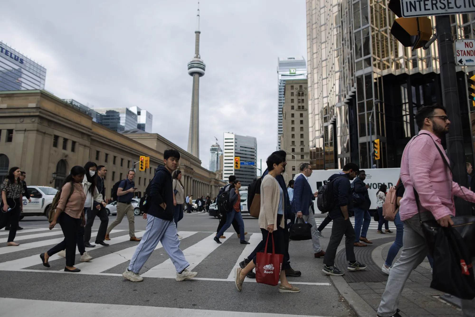 Pedestrians in Toronto.