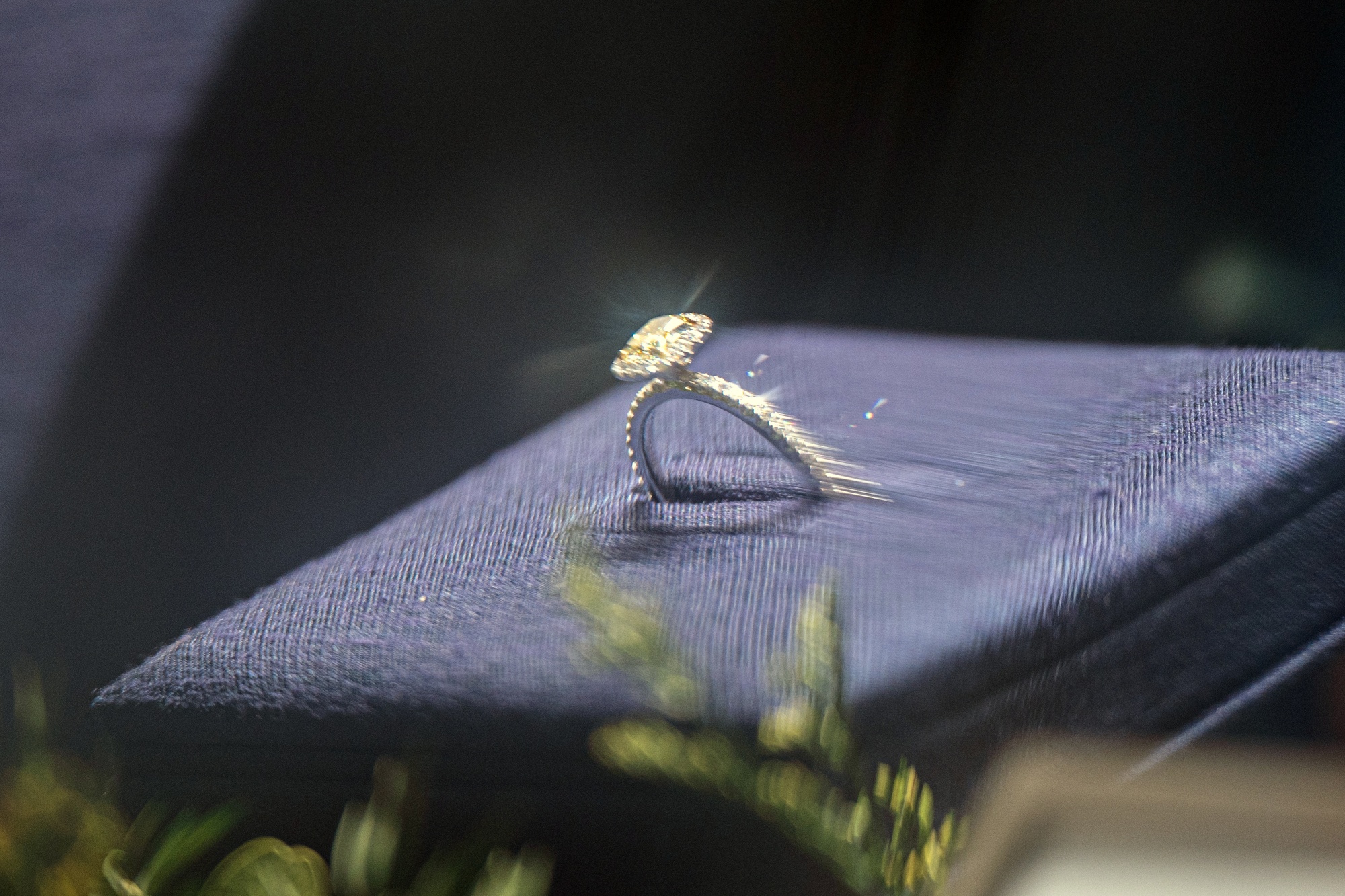 A diamond ring at a De Beers jewelry store. Photographer: Lam Yik/Bloomberg