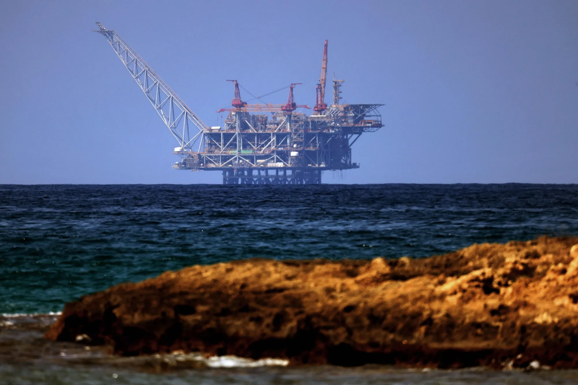 The Leviathan natural gas field in the Mediterranean Sea.