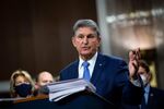 Senator Joe Manchin speaks as a bipartisan group of lawmakers announce a proposal for a Covid-19 relief bill on Dec. 14, 2020.