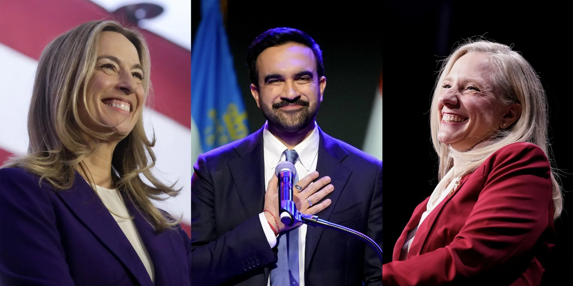 Mikie Sherrill, Zohran Mamdani, and Abigail Spanberger