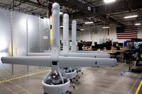 Drones at Martin UAV’s manufacturing facilities in Prosper, Texas.