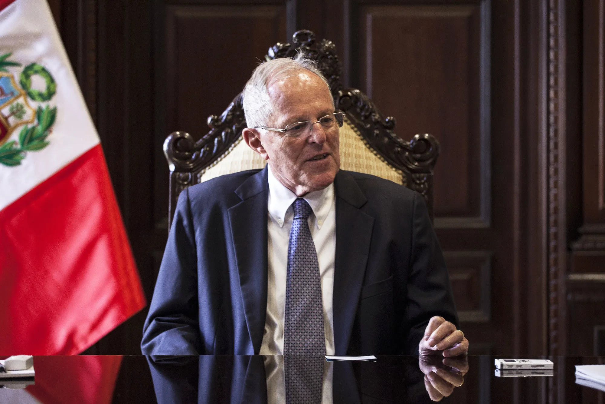 Peru's President Pedro Pablo Kuczynski