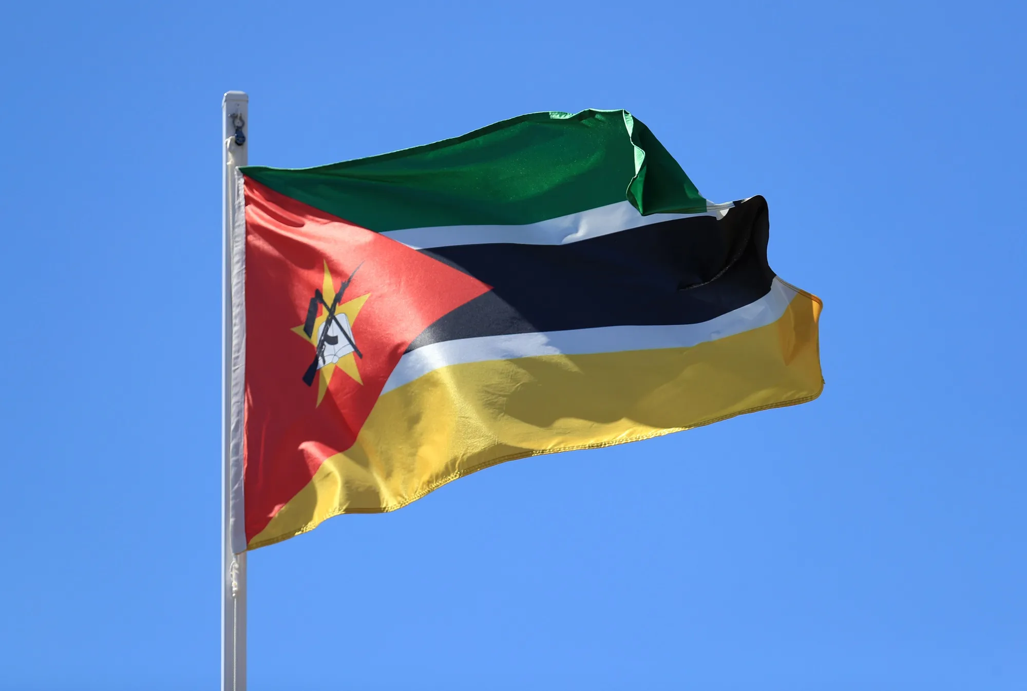 The flag of Mozambique