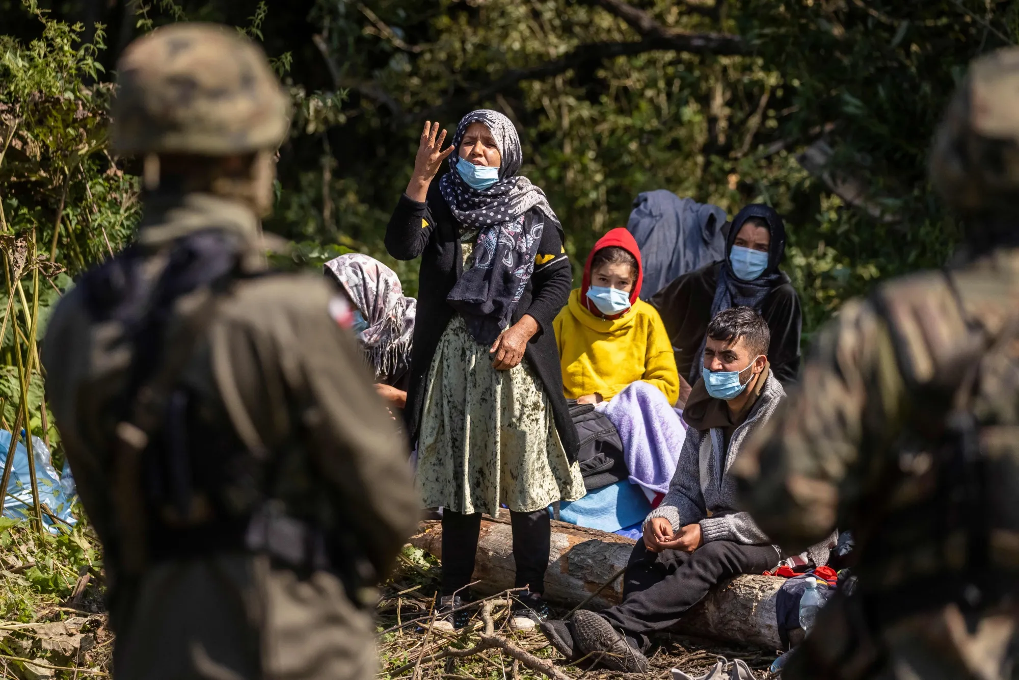 Migrants trapped between Belarus and the EU.