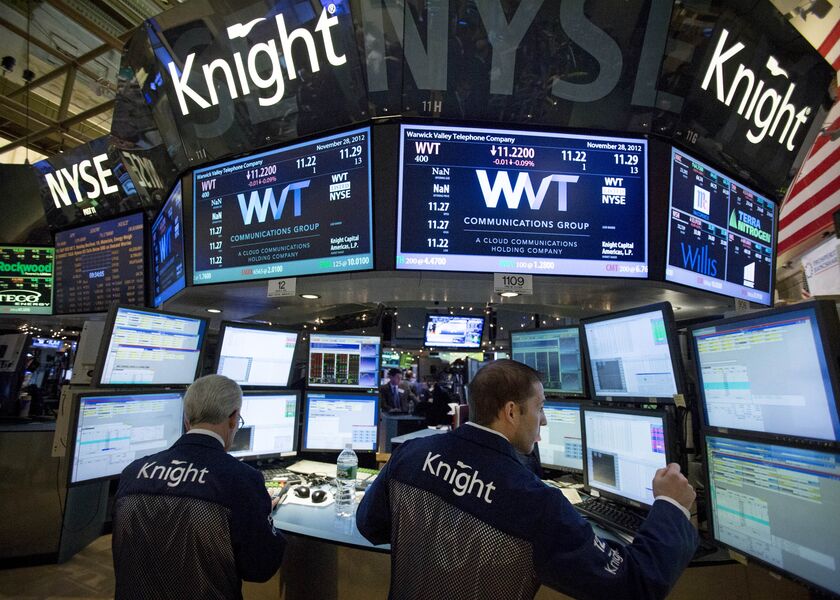 Inside The NYSE As Global Stocks Drop With Commodities on Fiscal Cliff Concern