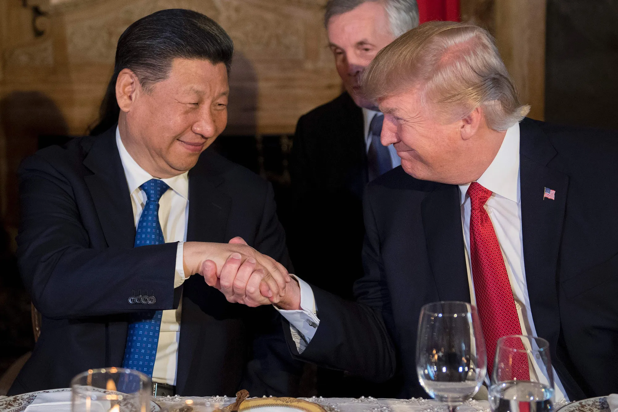 Trump and Xi Jinping.
