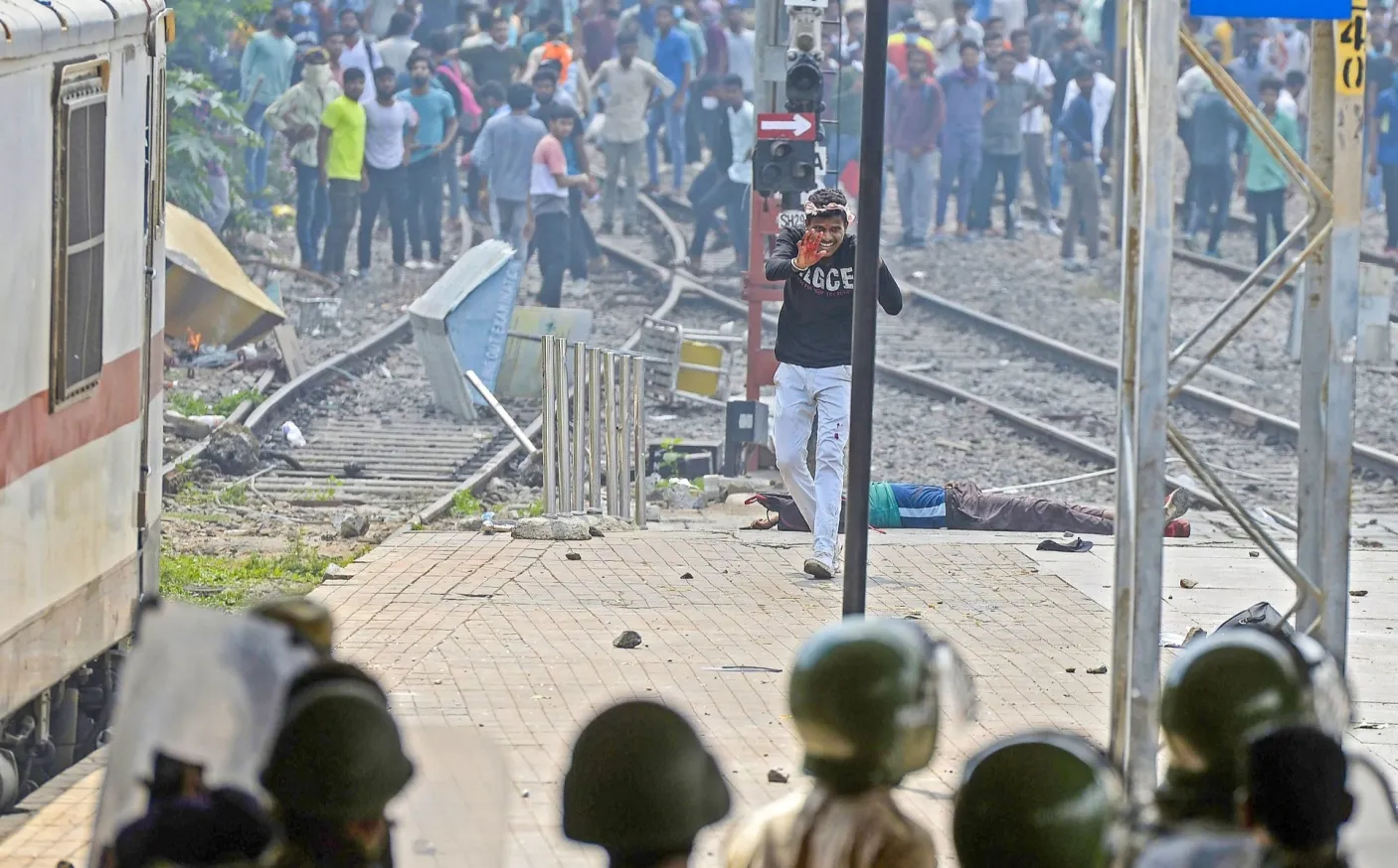 Protests over the new recruitment system turned violent.&nbsp;