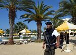 Tunisian National Guard at the resort town of Sousse following a shooting in 2015.