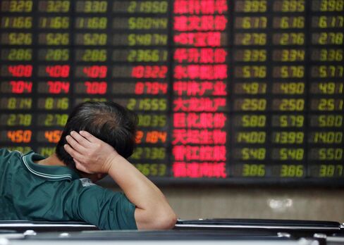 China’s Stocks Drop for Second Day as Financial Companies Slide