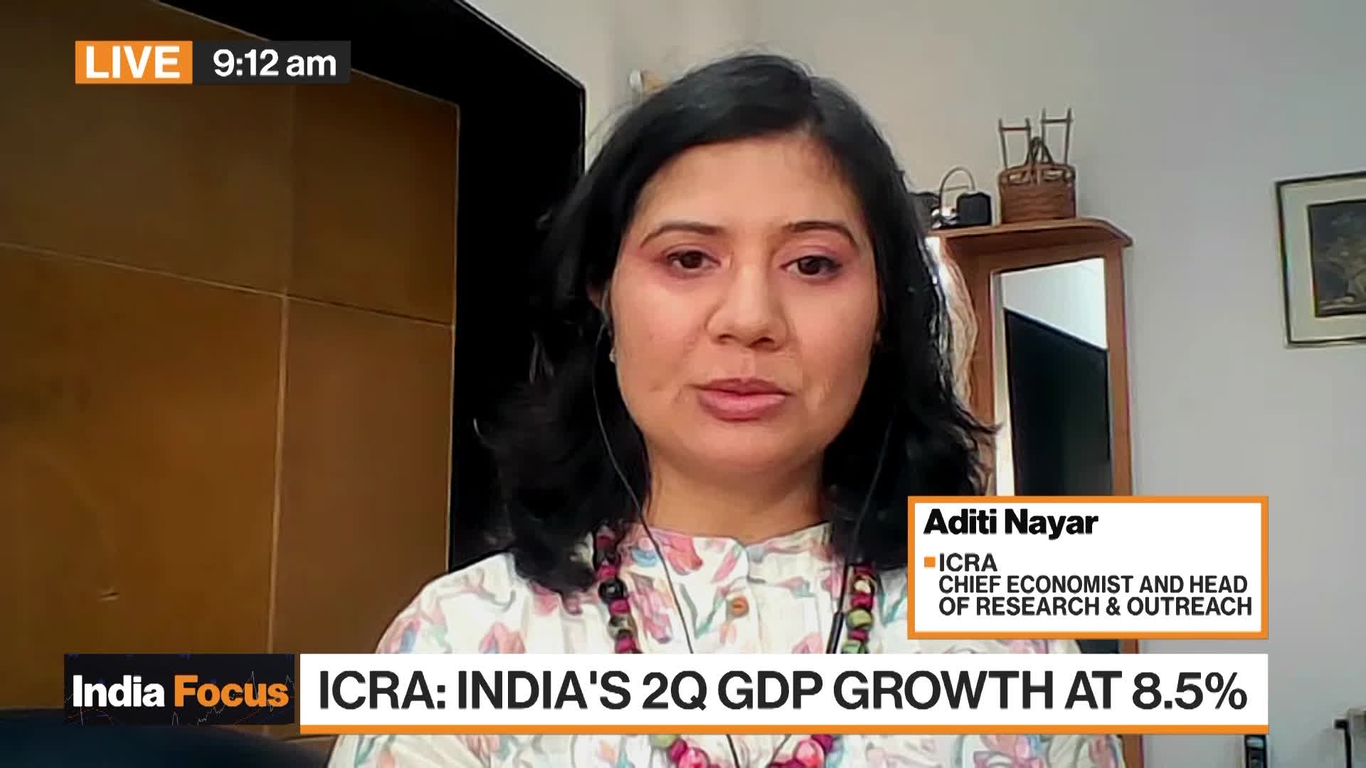 Watch ICRA India S FY2024 GDP Growth At 6 Bloomberg    1x 1 