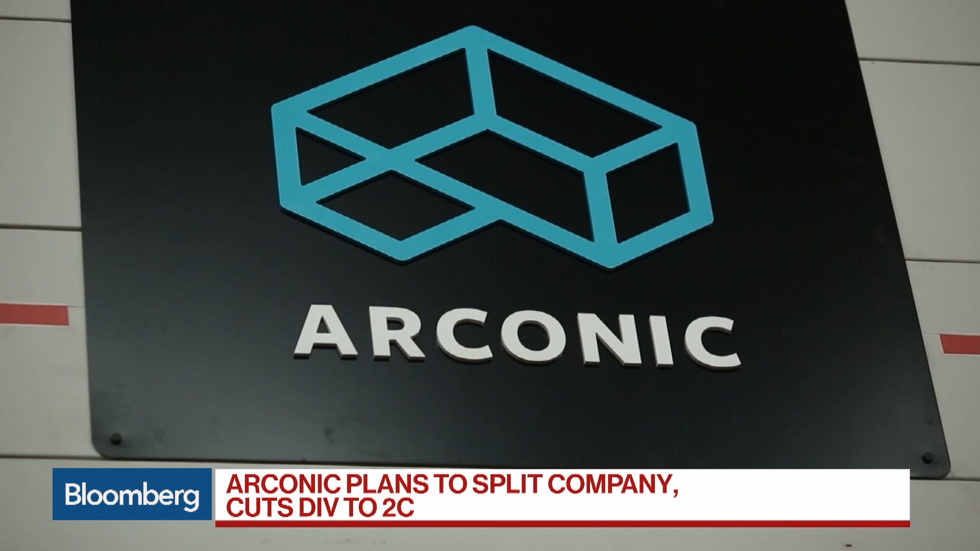 Watch Arconic Announces Plans To Split Into Two Companies - Bloomberg