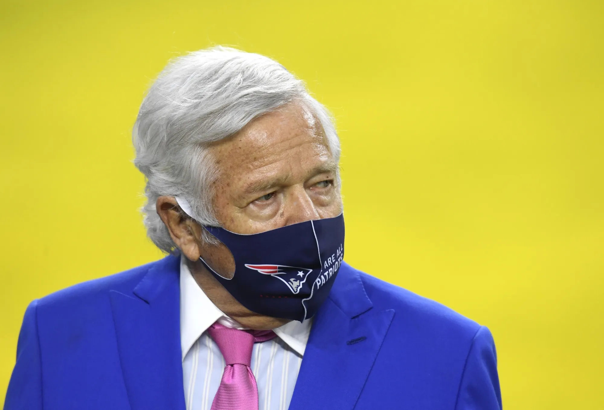 Robert Kraft on the sidelines of a game in Inglewood, California, in December.