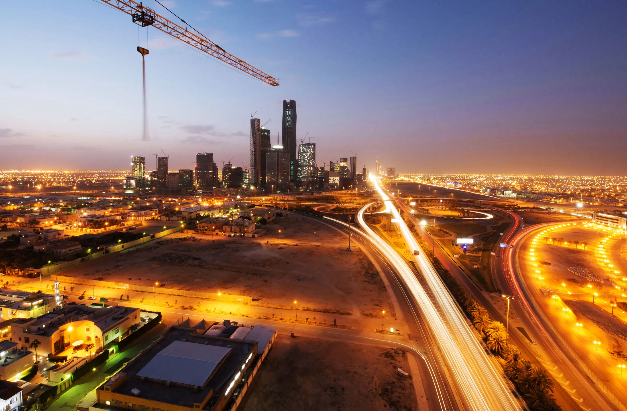 Riyadh City Skyline, Construction And King Abdullah Financial District