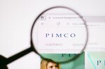 In this photo illustration, the homepage of the PIMCO