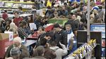 Views of Early Black Friday Shopping at a Best Buy Store