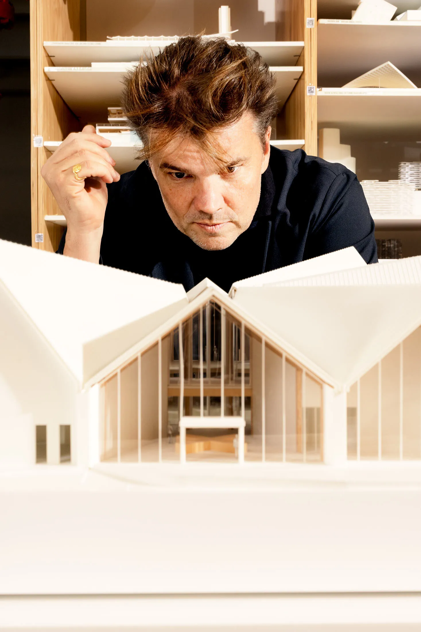 Ingels at his studio in Brooklyn.