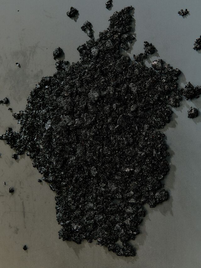 Lauren Carbon Steel Rock Board With Black Sand Finish - Black