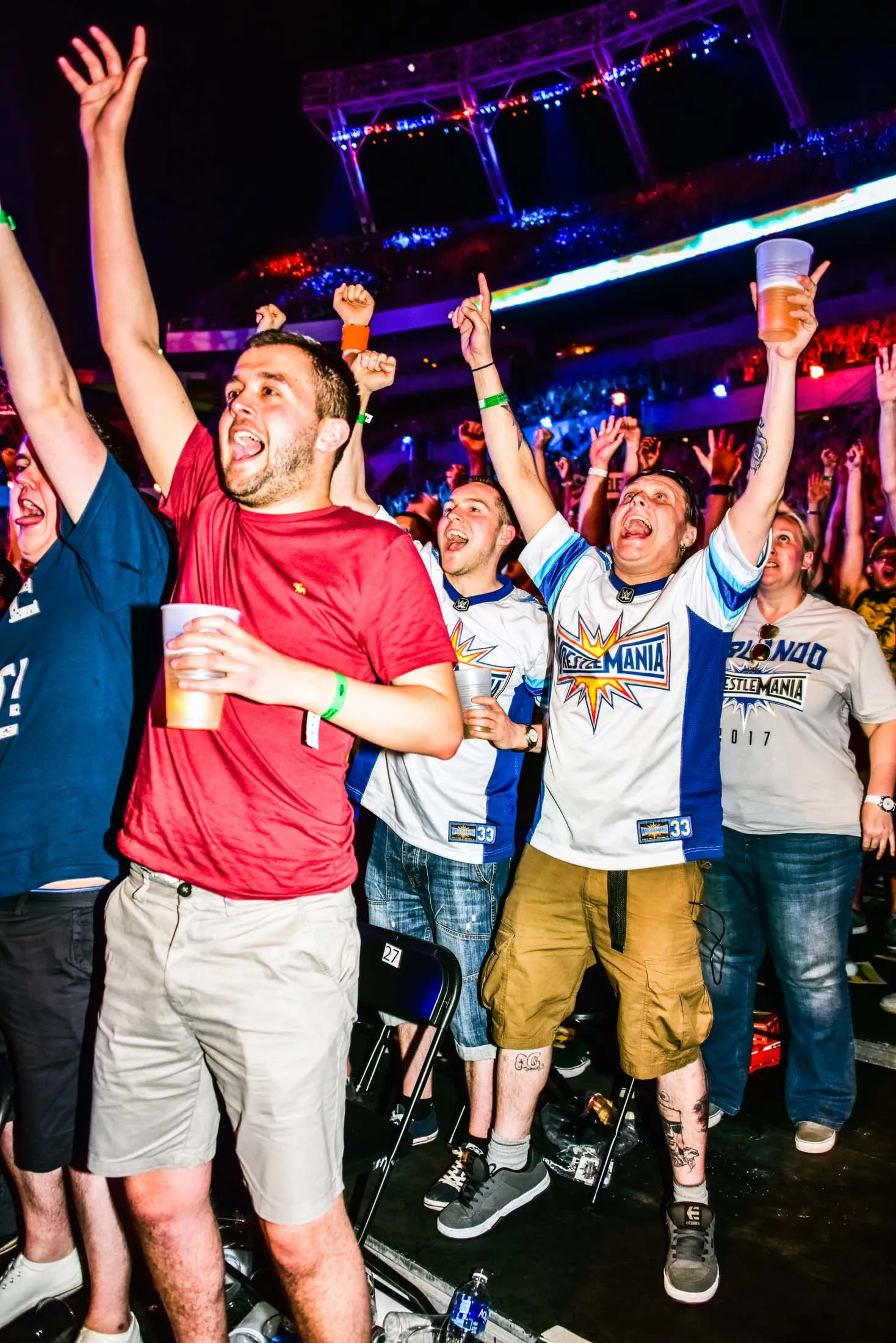 WWE says attendance was 75,245, though some wrestling media question the figure.