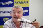 Ryanair Chief Executive Officer Michael O'Leary at a press conference on April 10 in Bratislava, Slovakia