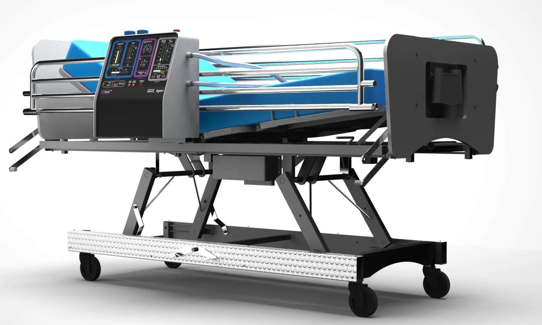 A computer rendering of the Dyson&nbsp;medical ventilator.