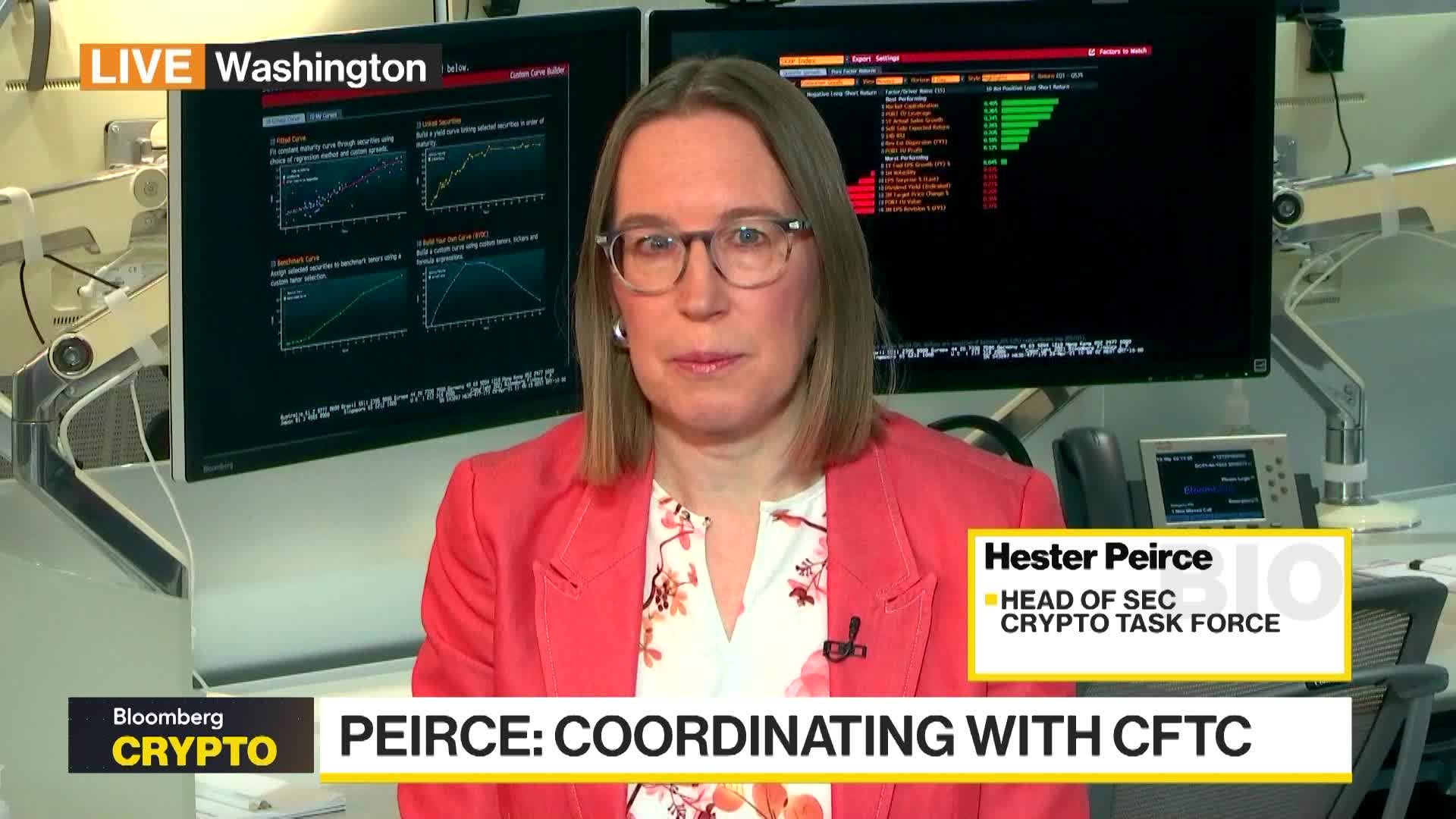 Watch SEC Commissioner on Crypto Regulation, Exchanges, ETFs - Bloomberg
