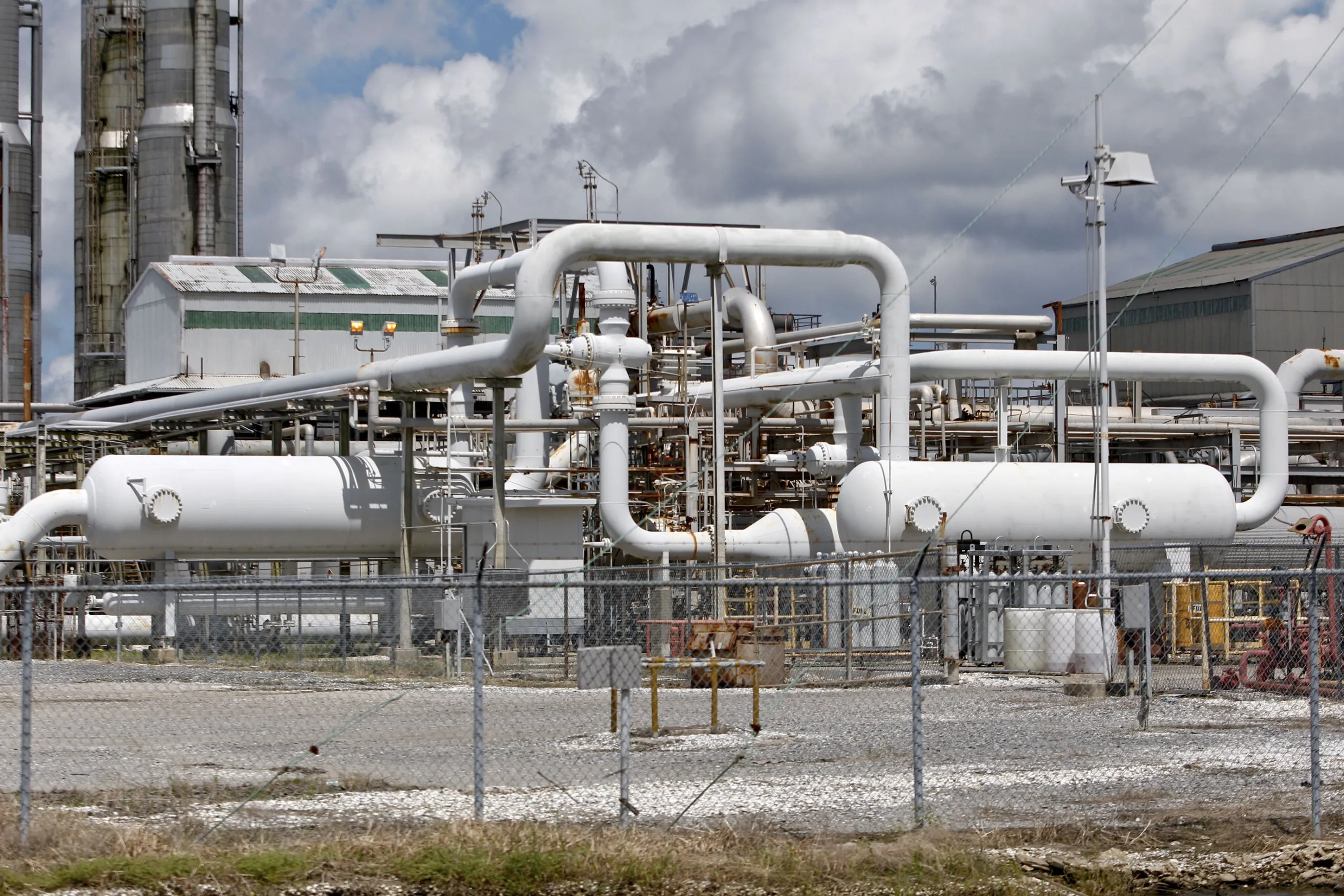 A gas processing facility operated by Enterprise Products Partners LP in Yscloskey, Louisiana.