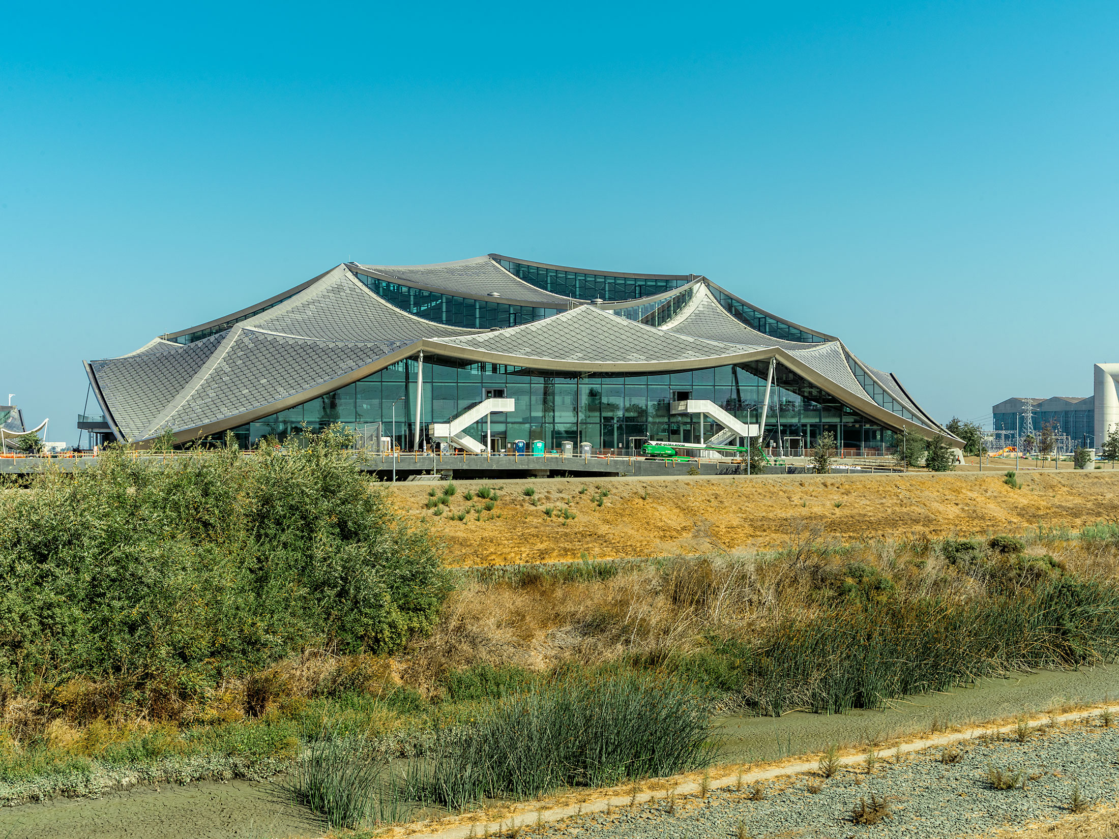 View of Google’s new Bay View campus which is still under construction.