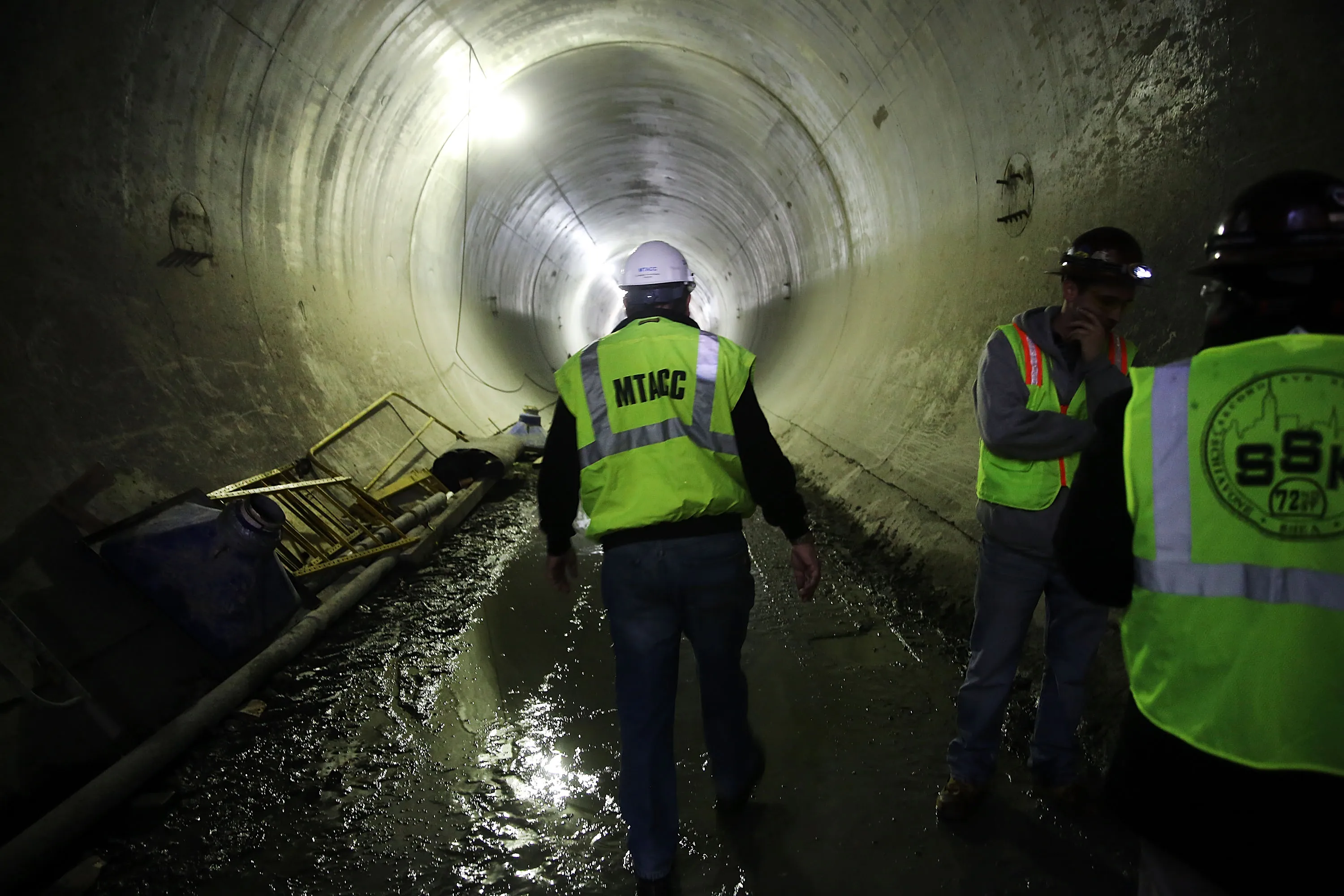 Rare look at a subway in progress.
