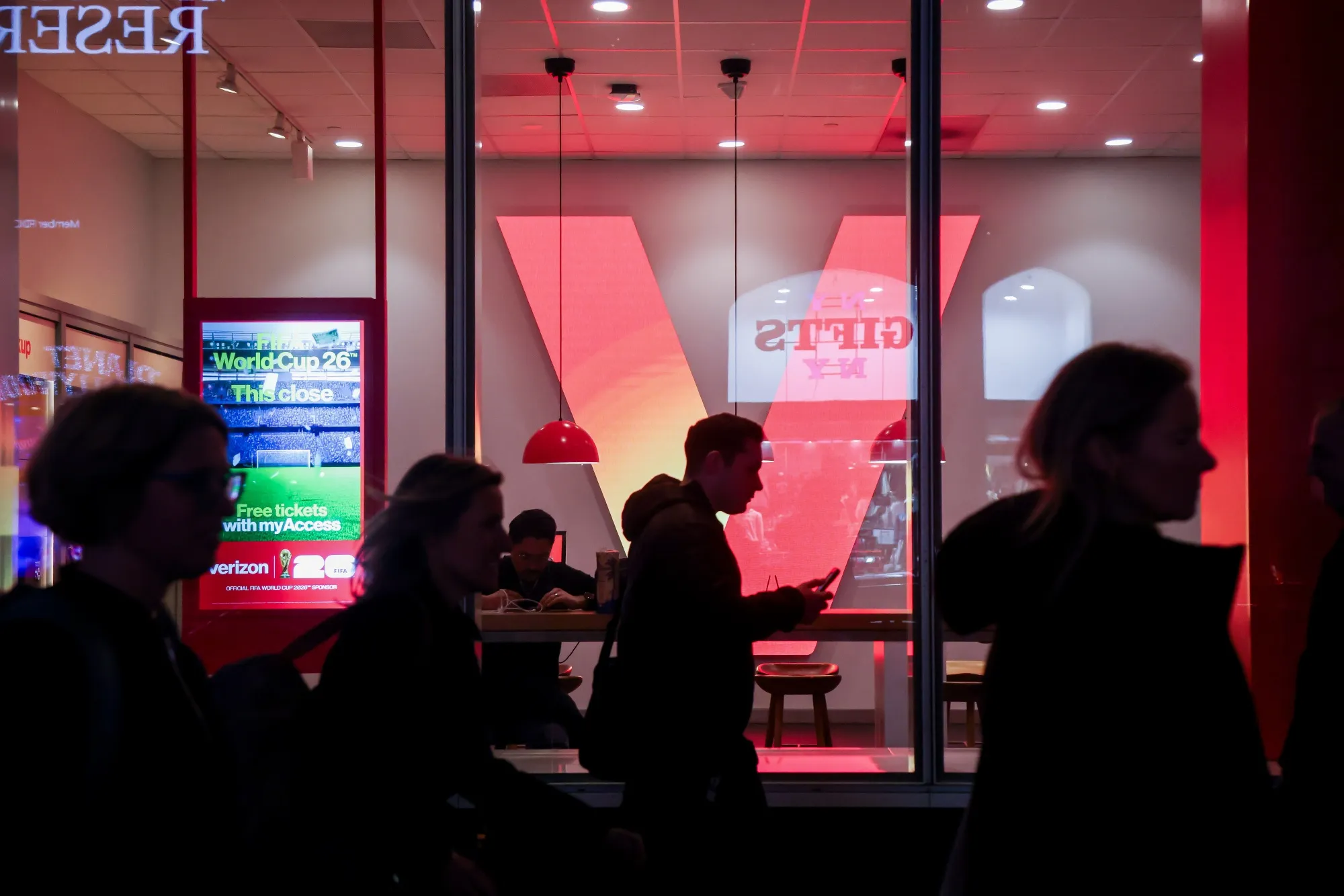 A Verizon store in New York.