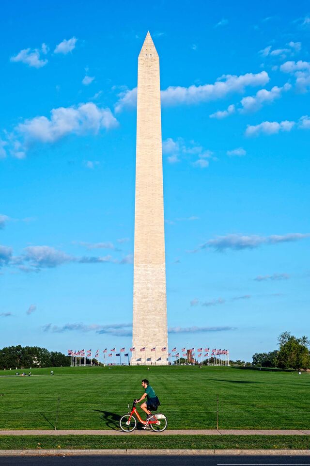 The Washington Monument.